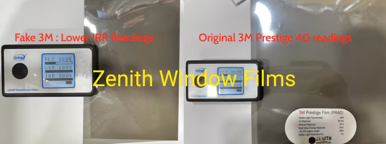original 3m vs counterfeit 3m window films