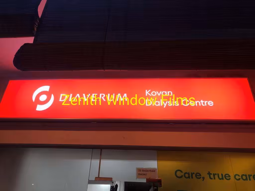 Acrylic lightbox Signage printing singapore outdoor installation