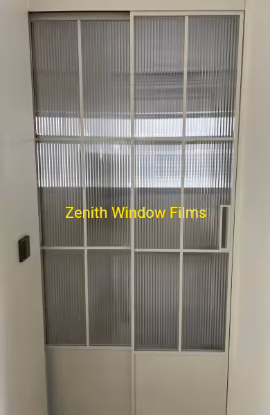 After install fluted reeded film 1