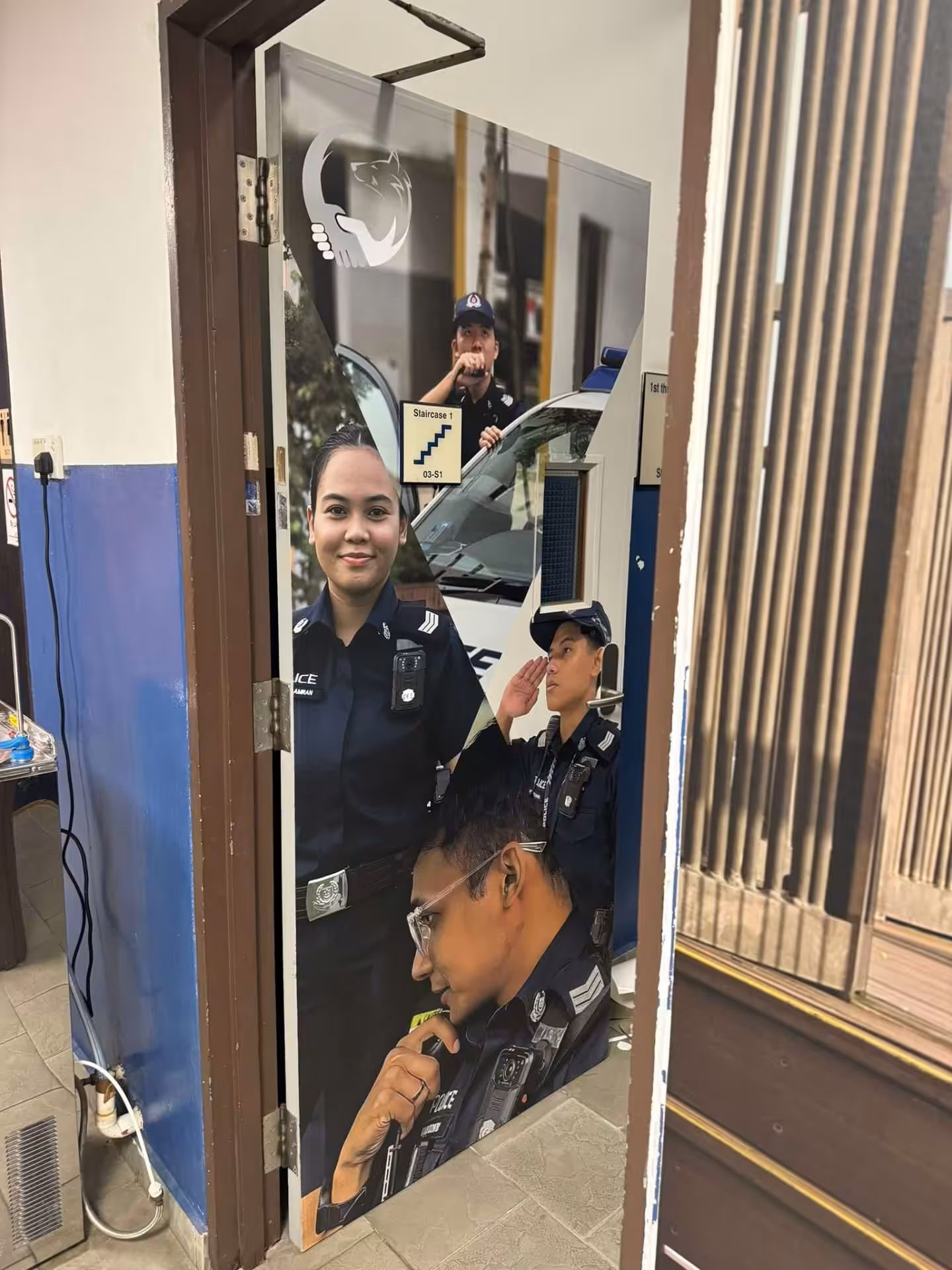 Printed Door wrapping vinyl film singapore 1