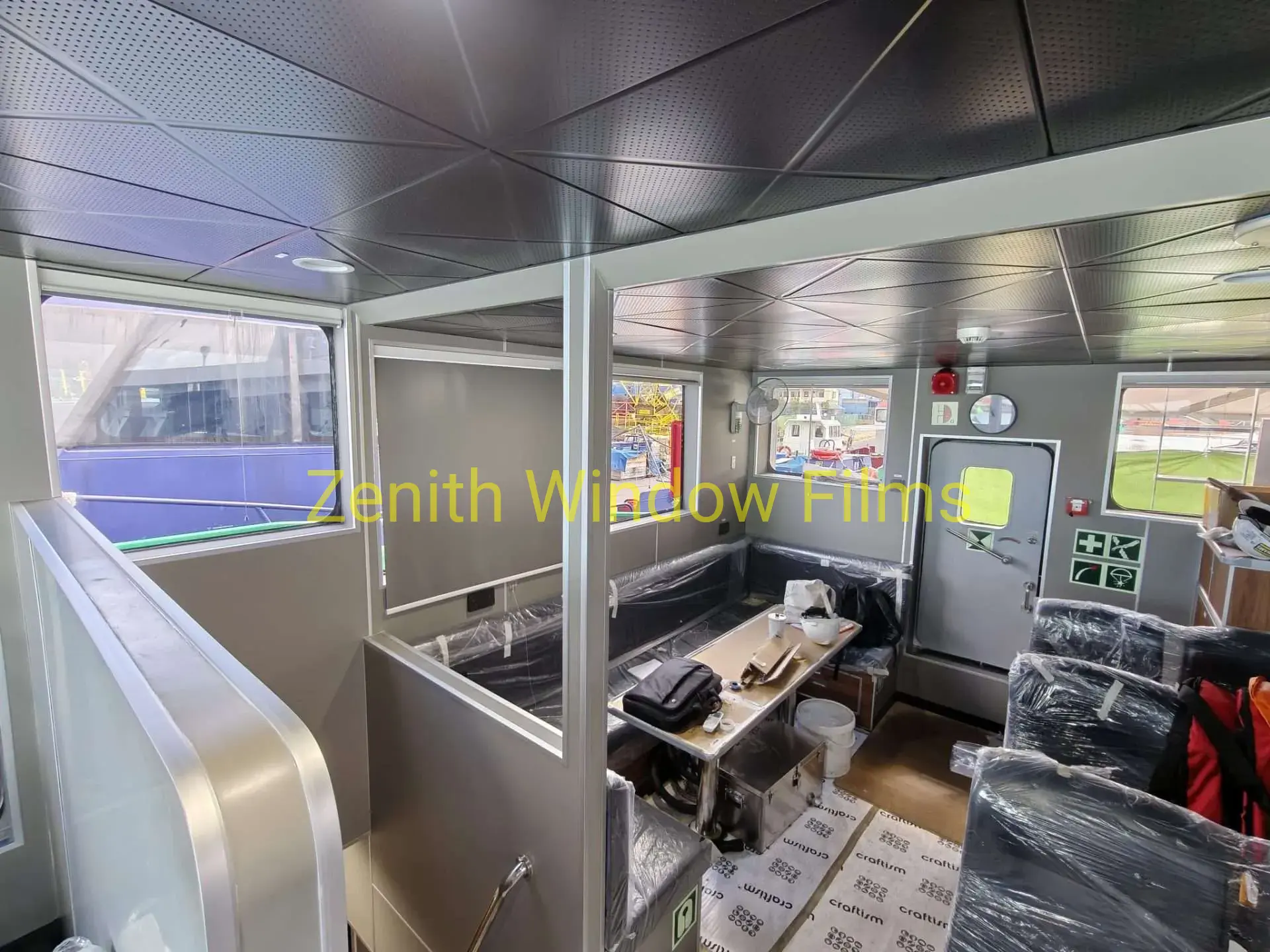 Yacht window tinting for bright cabin side glass in Singapore scaled