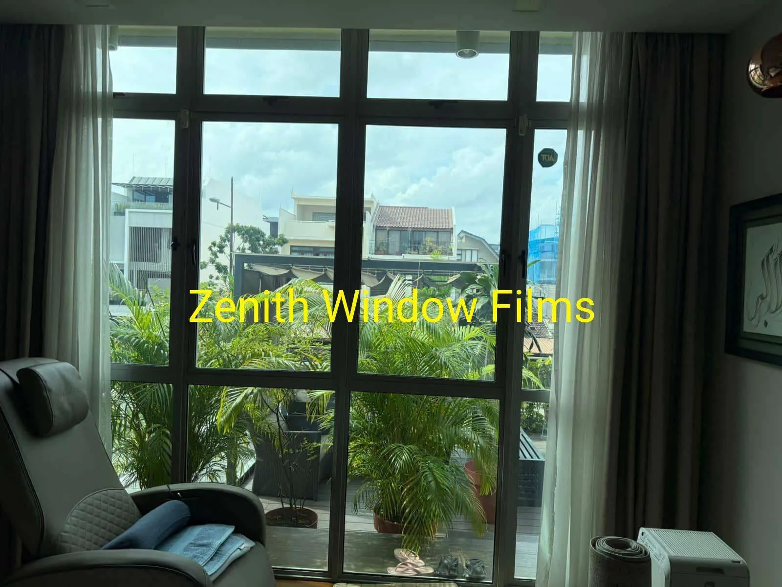 sumitomo refleshine solar film singapore installation residential by Zenith Window Films